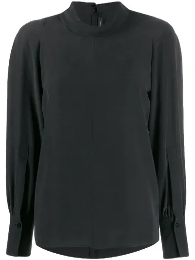 Joseph Laurrel Silk Toile Blouse In Black