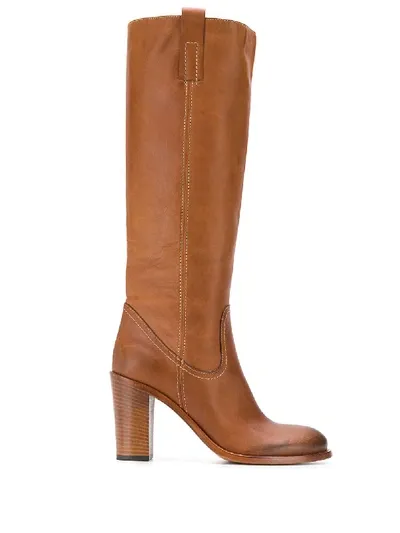 Strategia A4375 Knee Length Boots In Brown