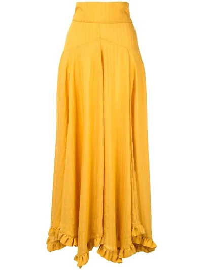 Camilla And Marc Noli Maxi Skirt In Gelb