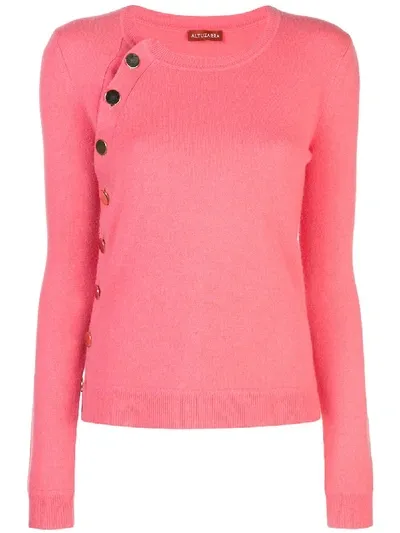 Altuzarra Cashmere Buttoned Jumper In Coral