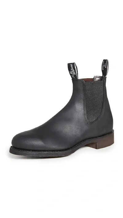 R.m.williams R.m. Williams Black Yearling Comfort Craftsman Chelsea Boots