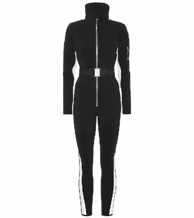 Cordova Signature In The Boot Belted Striped Ski Suit In Onyx