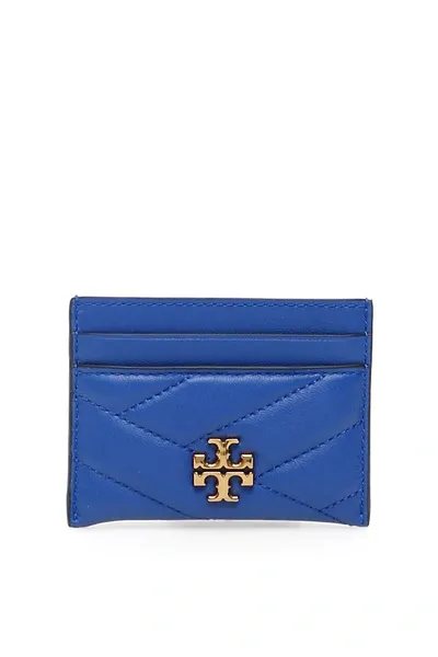 Tory Burch Kira Chevron Cardholder In Blue