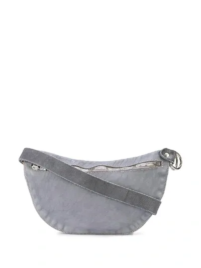 Guidi Kuriertasche Mit Marmoriertem Effekt In Grey