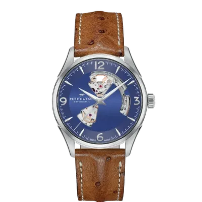 Hamilton Jazzmaster Open Heart Auto 42mm In Blau