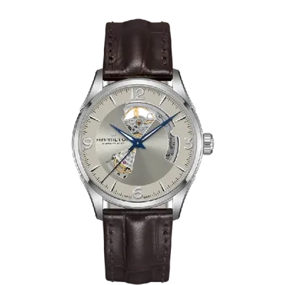 Hamilton Jazzmaster Open Heart Auto In Beige