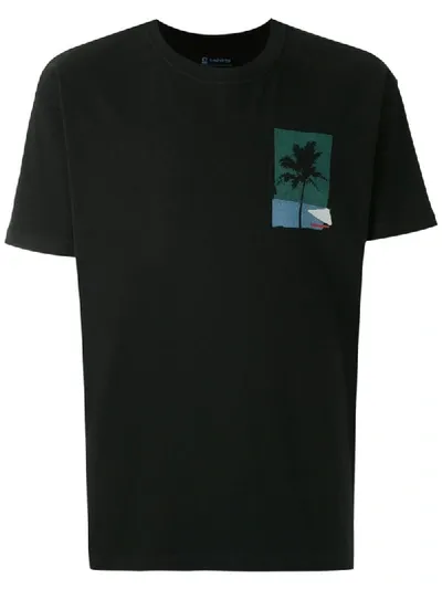 Osklen Big Palm Printed T-shirt In Black