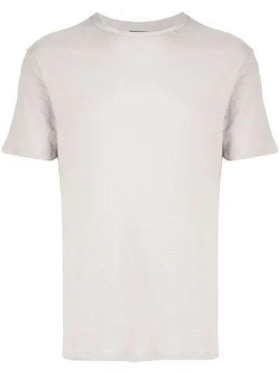 Frescobol Carioca Crew-neck T-shirt In Grey