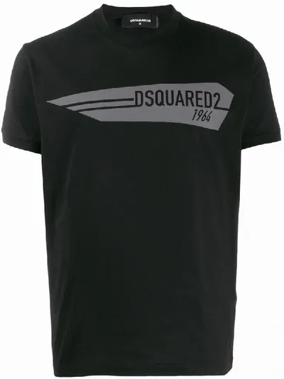 Dsquared2 Logo Detail T-shirt In Black