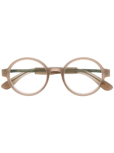 Mykita X Maison Margiela Round-frame Glasses In Grey