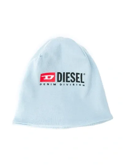 Diesel Babies' Mütze Mit Logo In Blue