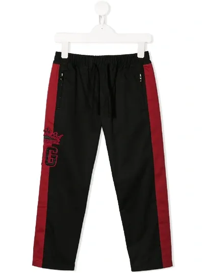 Dolce & Gabbana Kids' Branded Track Pants In Black