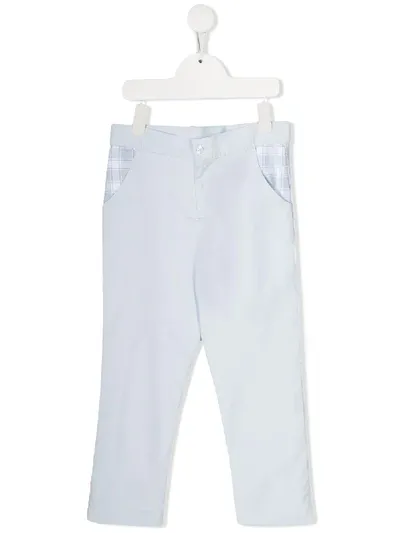 Patachou Kids' Contrast Pocket Trousers In Blue