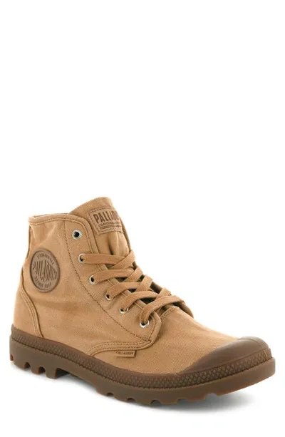 Palladium Pampa Hi Canvas Boot In Beige