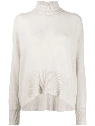 Maison Flaneur Roll-neck Sweater In Neutrals