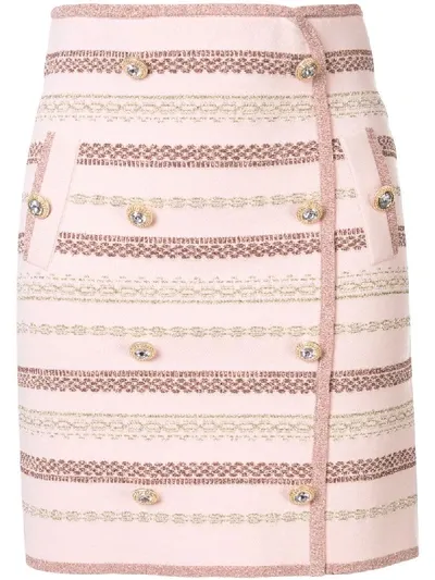 Alice Mccall Black Magic Button Mini Skirt In Pink