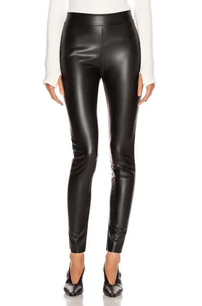 Wolford Black Amina Muaddi Edition Latex Leggings