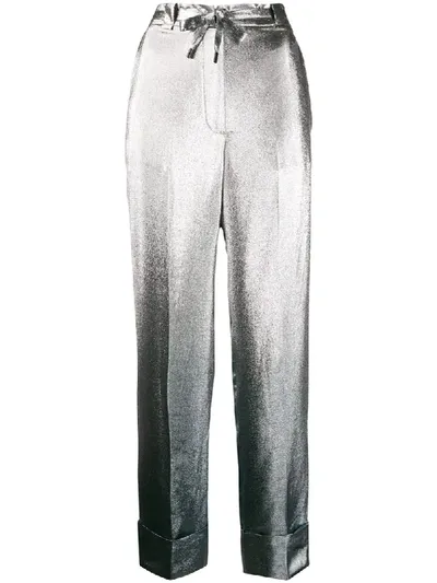 Roland Mouret Wood Lark Trousers In Silver