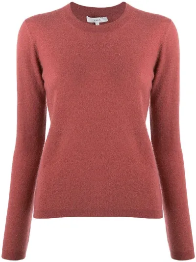 Vince Crew-neck Cashmere Jumper In Red