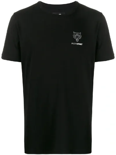 Plein Sport Printed Logo T-shirt In Black