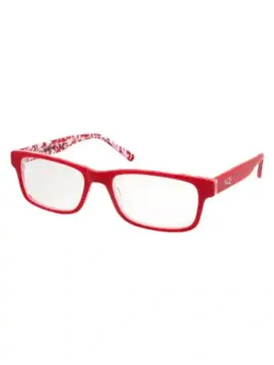 Aqs Women's Dru 52mm Eyeglasses In Red