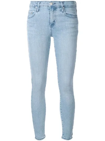 Nobody Denim Geo Skinny Ankle Jeans In Blue