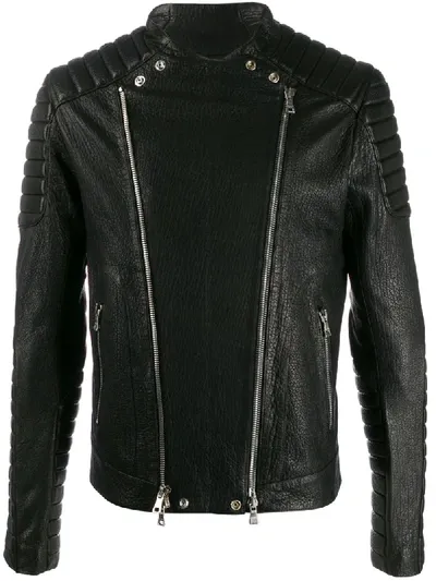 Balmain Biker Jacket In Black