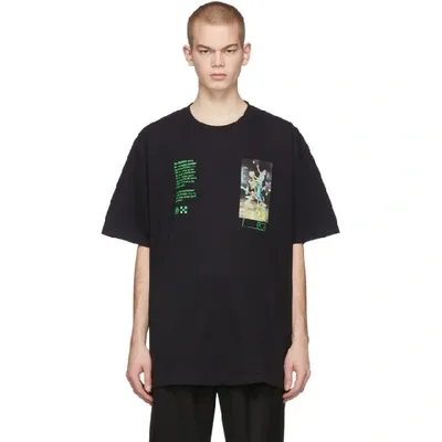 Off-white Pascal Painting Short-sleeved T-shirt In Black