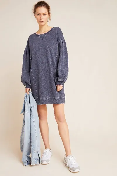 Anthropologie Carmel Sweater Tunic In Blue