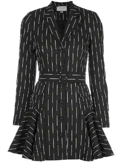 Alexis Kaedan Fil Coupé Shirt Dress In Black