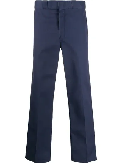 Dickies Construct Straight-leg Tailored Trousers In Blue