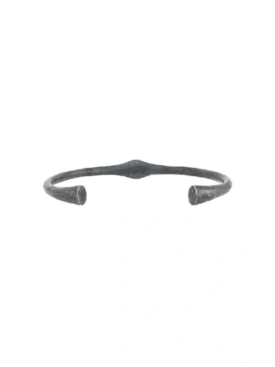 Parts Of Four Oxidised Thin Choker In Grey