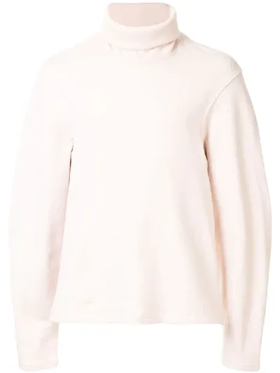 Hed Mayner Turtleneck Boxy-fit Sweatshirt In White