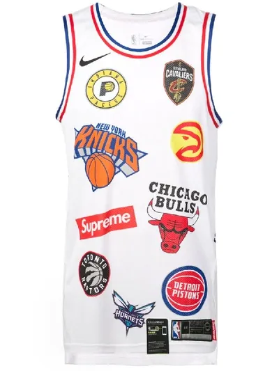 Supreme Nike/nba Basketball Jersey In White