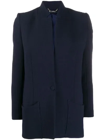 Styland Single Breasted Blazer In Blue