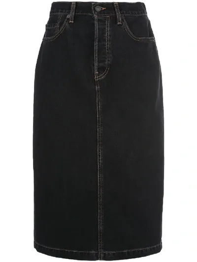 Wardrobe.nyc Release 04 Midi Denim Skirt In Black