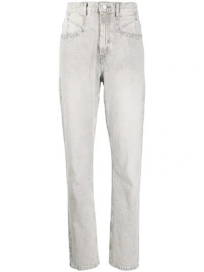 Isabel Marant Dominic High-rise Slim Jeans In Grey