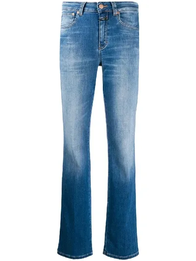 Closed Leaf Bootleg Denim Jeans In Blue