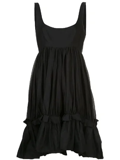 Brock Collection Ruched Hem Dress In Black