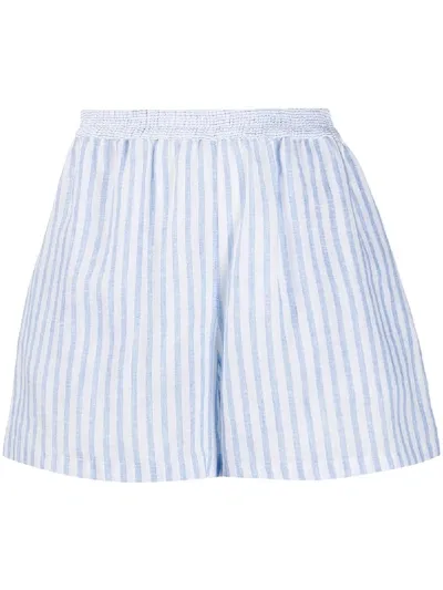 Ermanno Scervino Striped Shorts In Blue