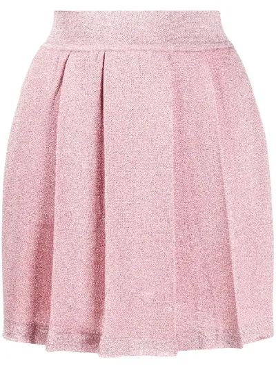 Missoni Pleated Mini Skirt In Pink