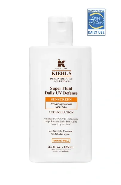 Kiehl's Since 1851 Super Fluid Daily Uv Defense Broad Spectrum Spf 50+ Face Sunscreen In 50 ml