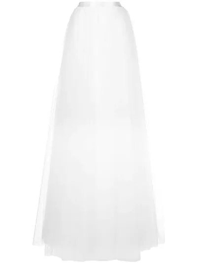 Tadashi Shoji Domitian Tulle Skirt In White