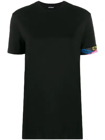 Dsquared2 Logo Detail T-shirt In 黑色