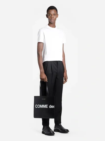 Comme Des Garçons Unisex Black Tote Bags