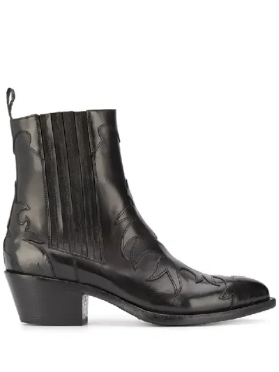 Sartore Parma Ankle Boots In Black