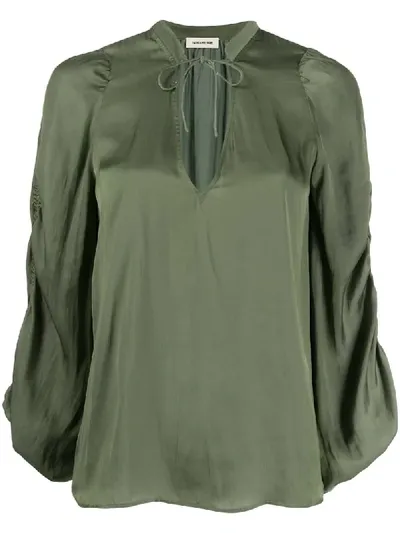 Zadig & Voltaire 'twenty' Bluse Mit Lockerem Schnitt In Green