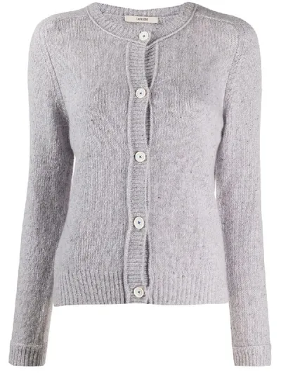 Odeeh Slim-fit Cashmere Cardigan In Grey