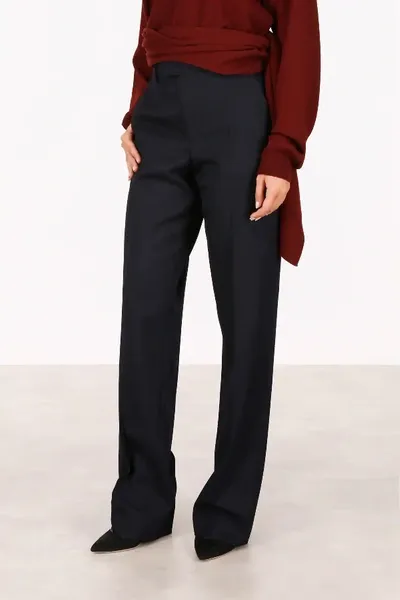 Maison Margiela Classic Trousers In Blue