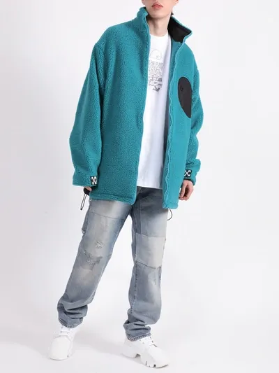 Off-white Equipment Fleece Jacket Petrol Blue